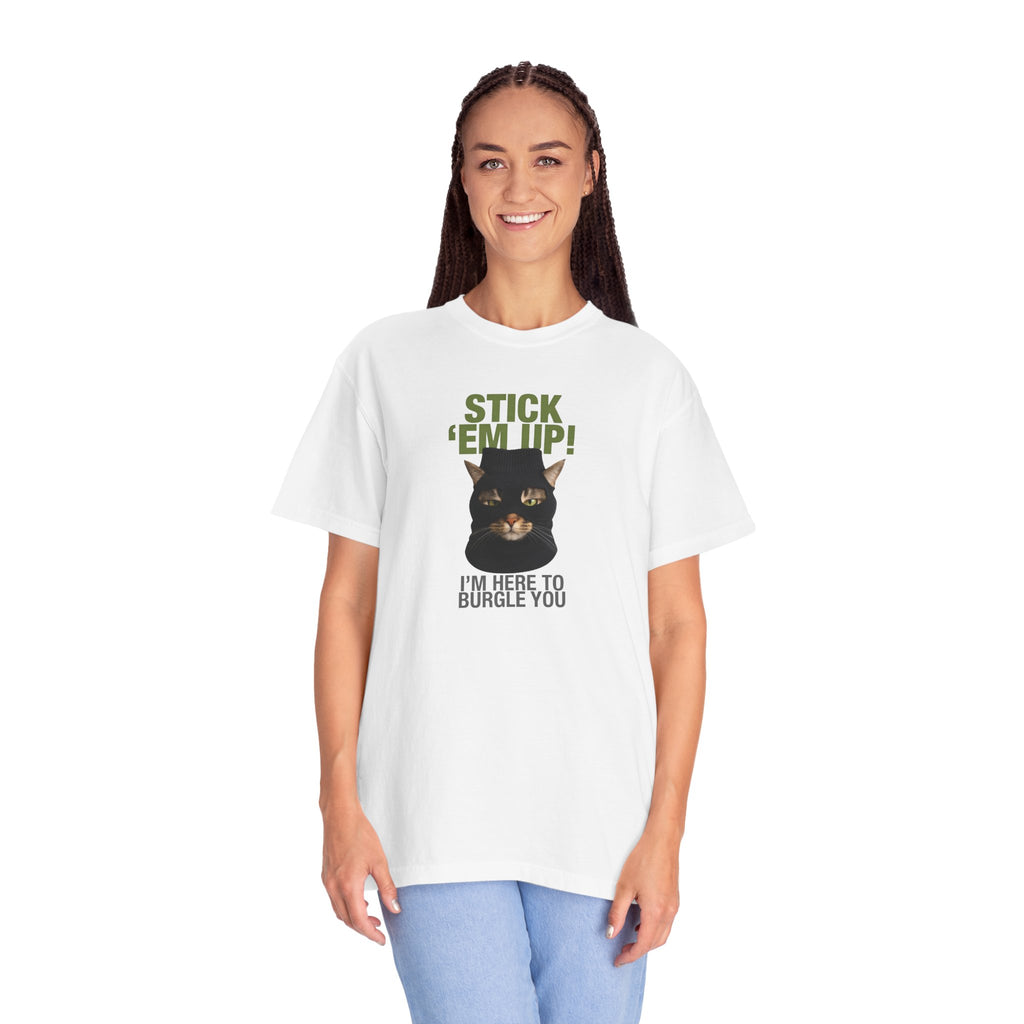 Stick 'em Up Cat T-shirt