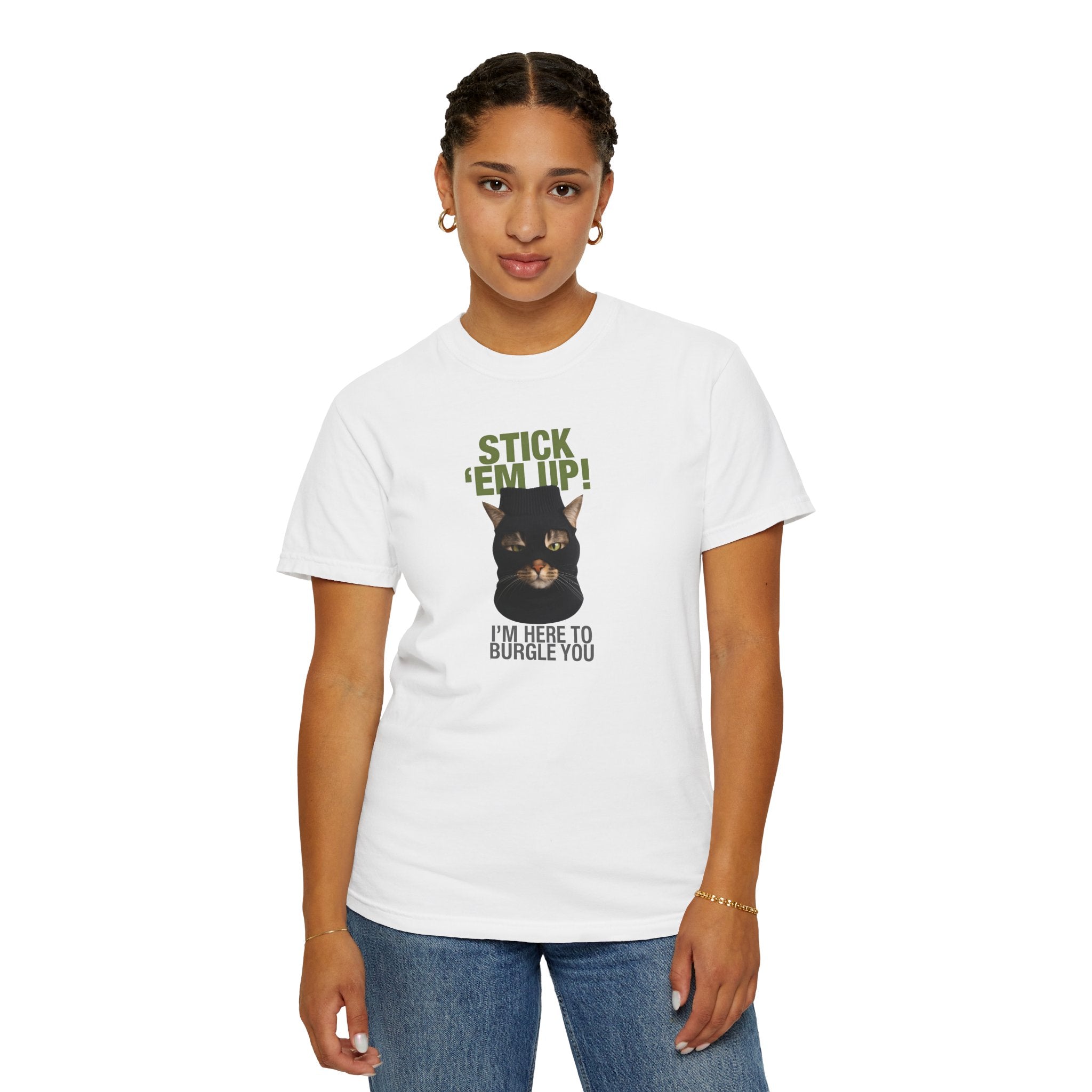 Stick 'em Up Cat T-shirt