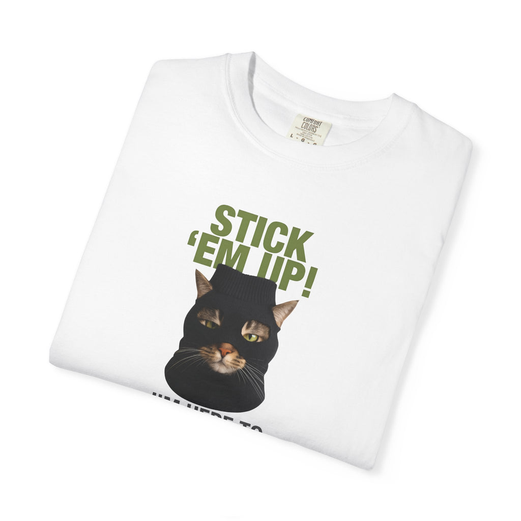 Stick 'em Up Cat T-shirt