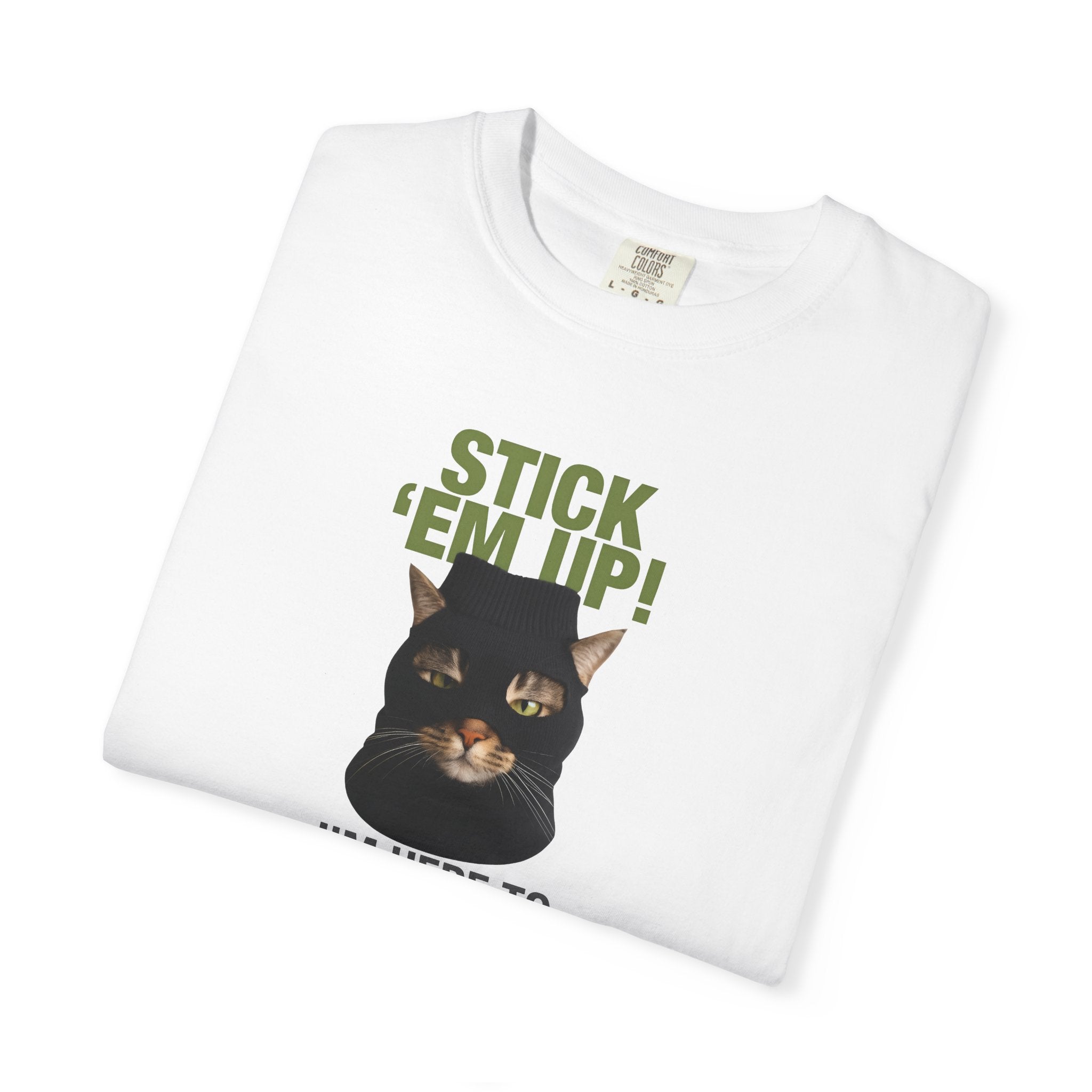 Stick 'em Up Cat T-shirt